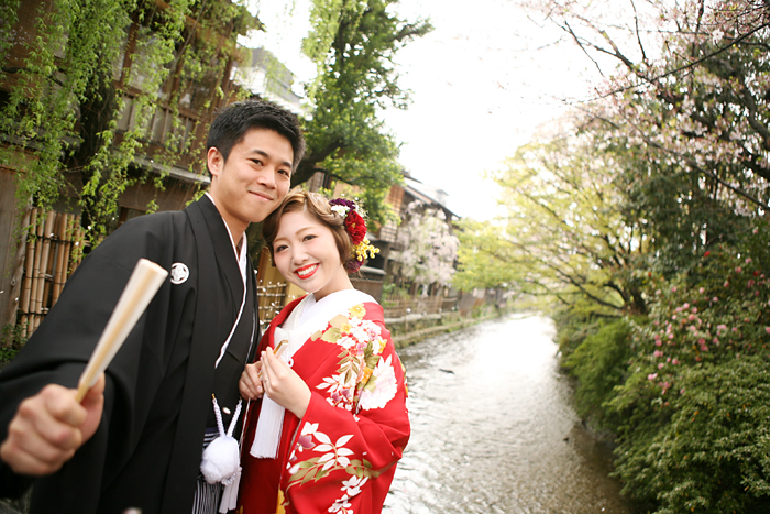 京都祇園での和装前撮り