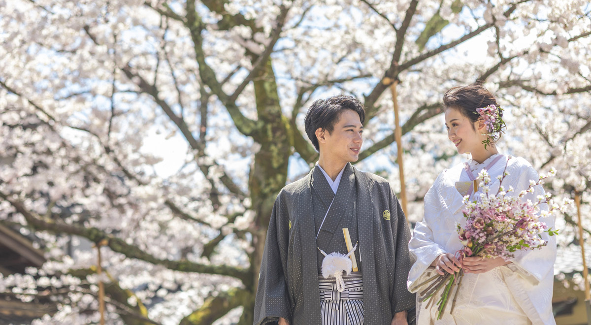 京都の和装前撮り 結婚写真 フォトウェディング は 花嫁和婚